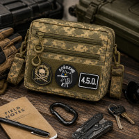 Мужская тактическая сумка EDC Cordura 600D, сумка из кордуры для патчей пиксель