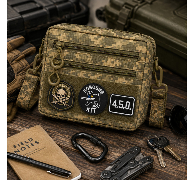 Мужская тактическая сумка EDC Cordura 600D, сумка из кордуры для патчей пиксель
