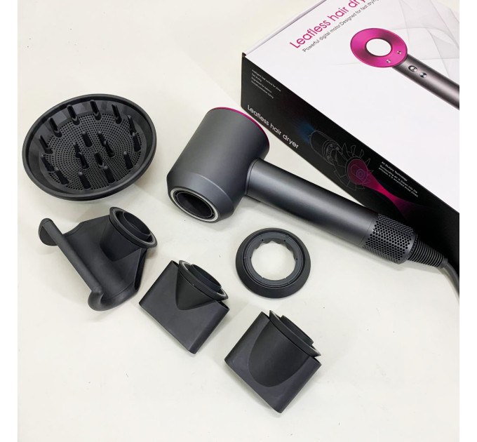 Фен Super Hair Dryer з 5 насадками для швидкого сушіння та укладання волосся