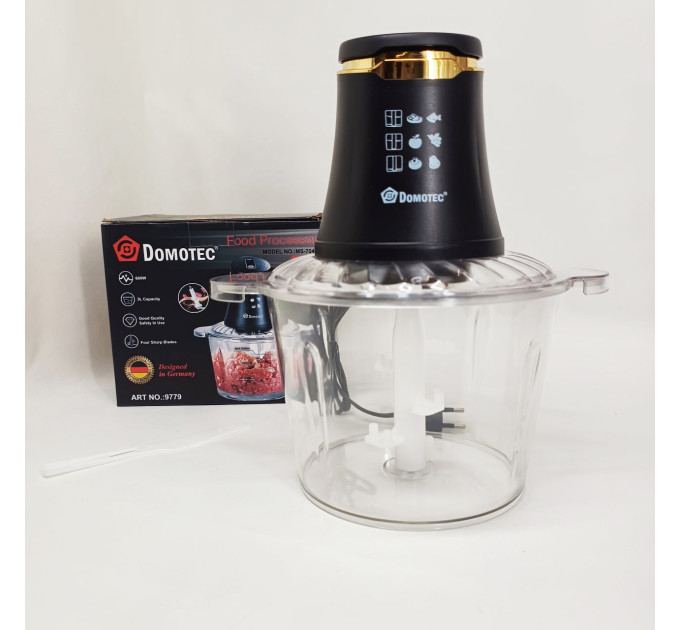 Подрібнювач електричний Domotec MS-7041, 600Вт, 3 л, Кухонний блендер з чашею
