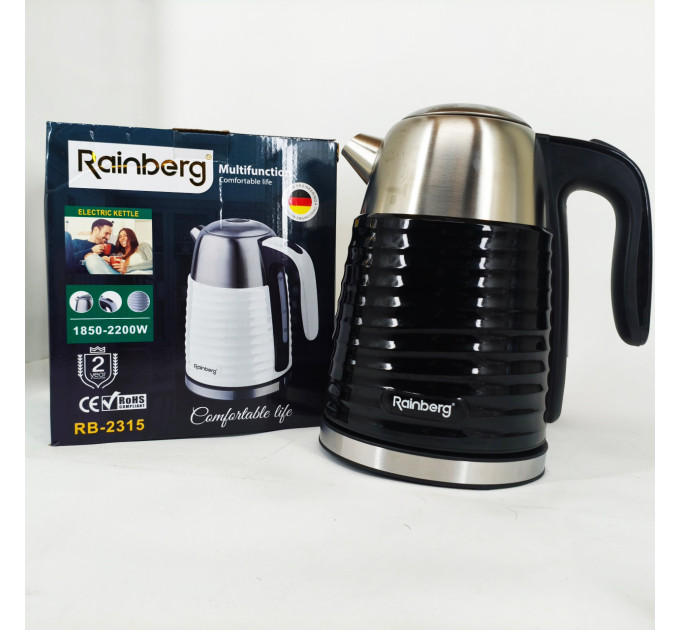 Чайник электрический Rainberg RB-2315 1.8л 2200Вт Black