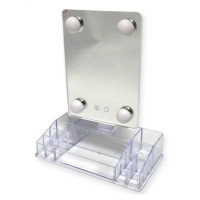 Настольное зеркало органайзер для макияжа Cosmetic Mirror 360 CY020-036 сенсорное для косметики
