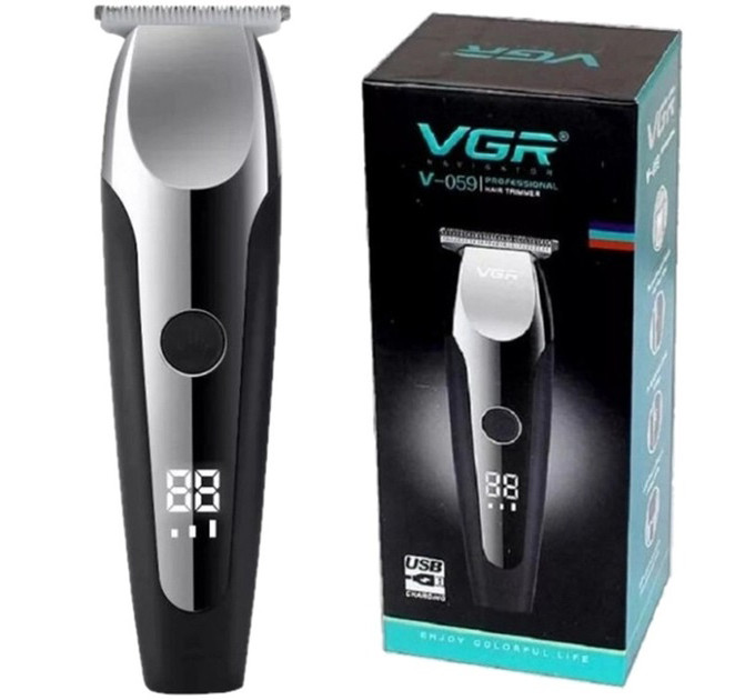 Аккумуляторная машинка для стрижки VGR V-059, беспроводная электробритва, машинка для стрижки для дома