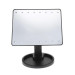 Дзеркало для макіяжу з 16 LED підсвічуванням Mirror White, Дзеркало зі світлом для макіяжу. Колір: чорний