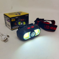 Фонарь налобный аккумуляторный KX-302-LED+2COB
