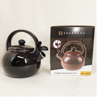 Емальований чайник Edenberg EB-12609 2.2л зі свистком Black