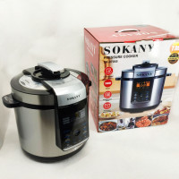 Мультиварка-скороварка-пароварка Sokany SK-07055 7л 3 в 1 Електрична з таймером 1000Вт
