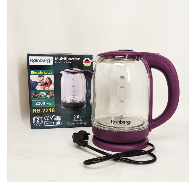 Електрочайник Rainberg RB-2218 3200Вт 2л Purple