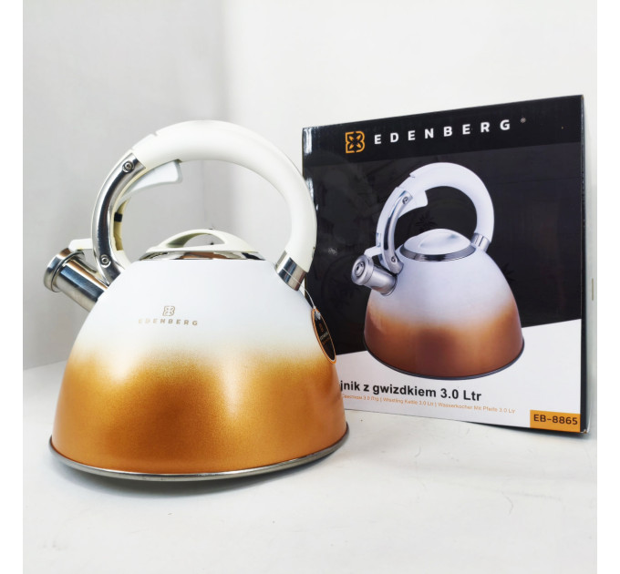 Чайник Edenberg EB-8865 зі свистком 3л White