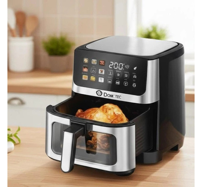 Аэрофритюрница Domotec Air Fryer MS-3224 сенсорное управление 12л 4500Вт