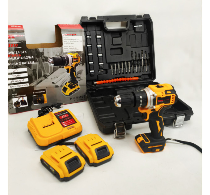 Портативний акумуляторний шуруповерт Boxer BX-3310 24В