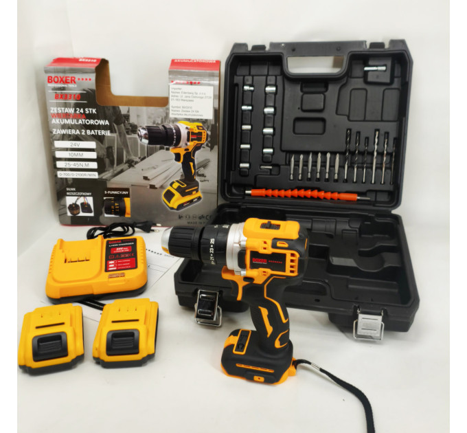 Портативний акумуляторний шуруповерт Boxer BX-3310 24В