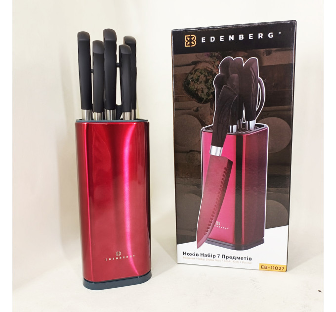 Набір ножів Edenberg EB-11027 7 предметів Red