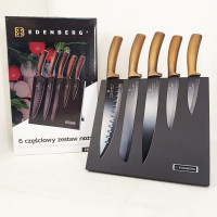 Набор ножей с магнитной подставкой Edenberg EB-964 керамическое покрытие 6 предметов