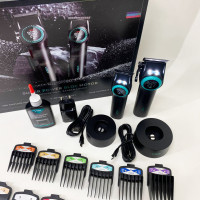 Набор VGR 2 в 1 V-001 V-977 BLACK, аккумуляторная машинка для стрижки и триммер. Цвет: черный