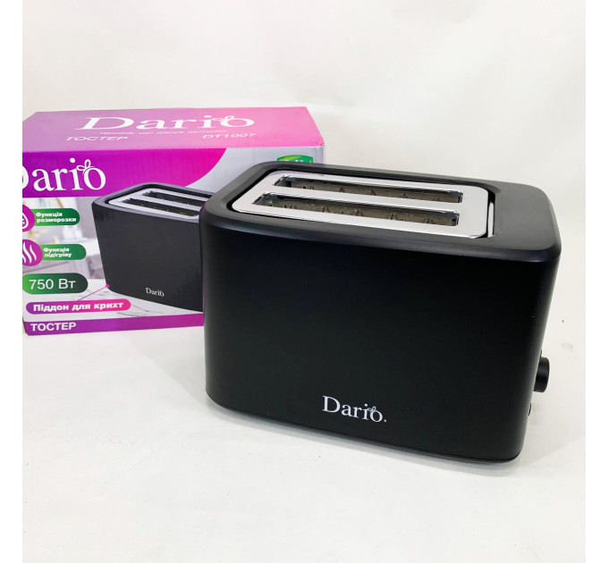 Тостер DARIO DT1007 Black