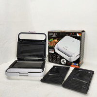 Бутербродниця Adler AD 3070 2в1 1100Вт White