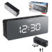 Настільний годинник-будильник Adler AD 1189 Black з термометром, LED-підсвіткою та USB-живленням