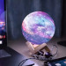 Настільний акумуляторний нічник світильник для дитячої Magic 3D COLOR Moon Light с пультом