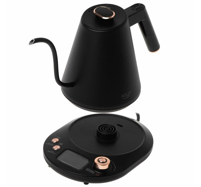 Електрочайник Adler AD 1349 1Л 900Вт Gooseneck з точним контролем температури Black