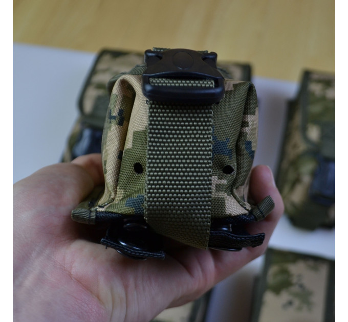 Подсумок на 2 магазина двойной из кордуры пиксель MOLLE тактический