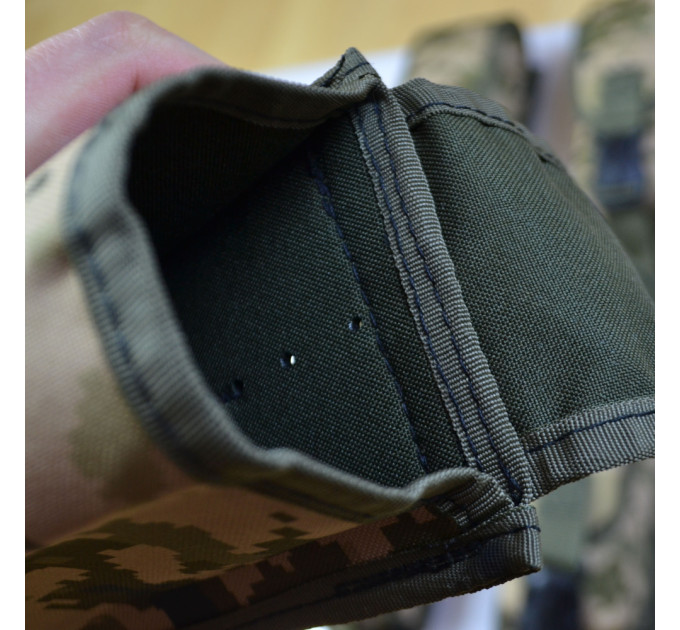 Подсумок на 2 магазина двойной из кордуры пиксель MOLLE тактический