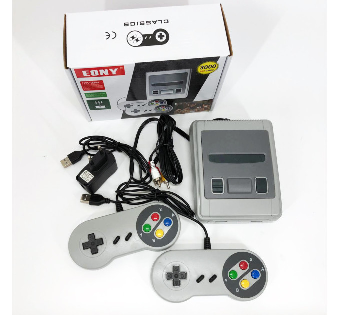Консоль игровая с джойстиками Retro LH-2221 3000 игр, Приставка с джойстиком для второго игрока