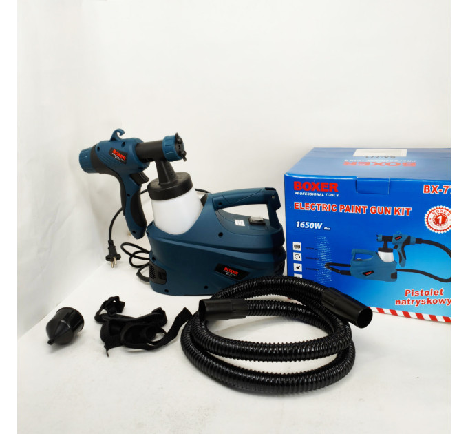Краскопульт электрический для стен 1650 Вт Boxer BX-771 электрический краскораспылитель