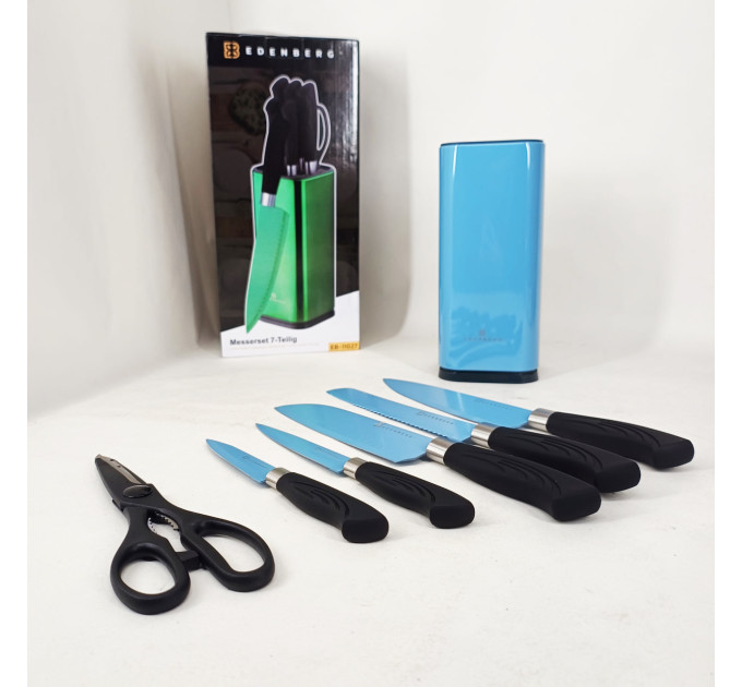 Набір ножів Edenberg EB-11027 7 предметів Blue