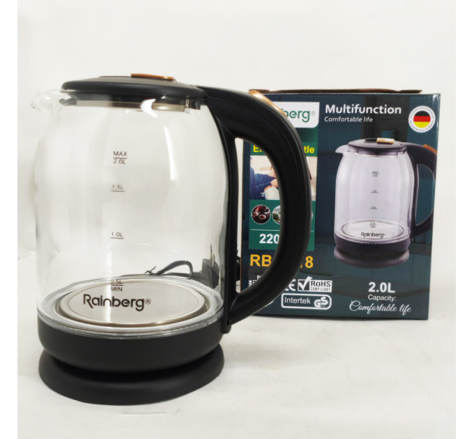 Электрочайник Rainberg RB-2218 3200Вт 2л Black