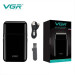 Аккумуляторная мужская мини электробритва VGR V-390 для бритья бороды и усов шейвер Black