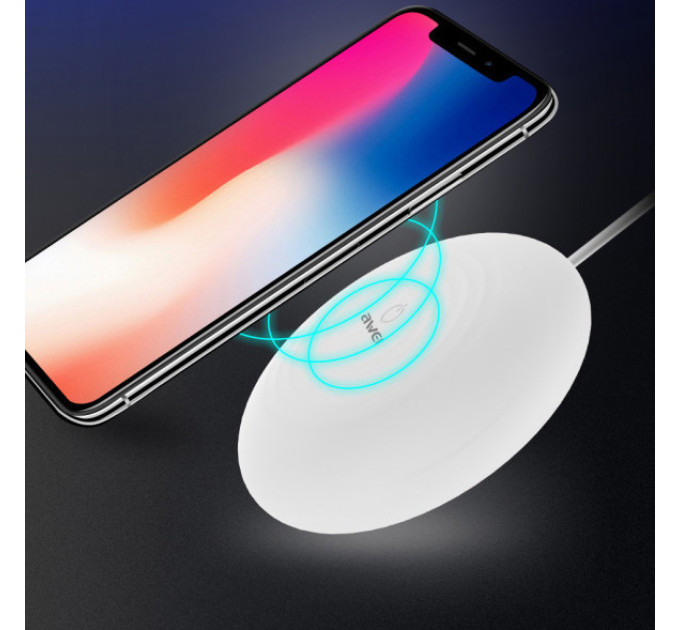 Беспроводная зарядка с подсветкой 7 цветов 10W 7 COLOR Awei W7 + WIRELESS CHARGE