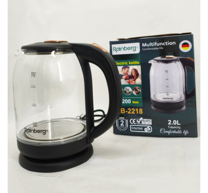 Электрочайник Rainberg RB-2218 3200Вт 2л Black