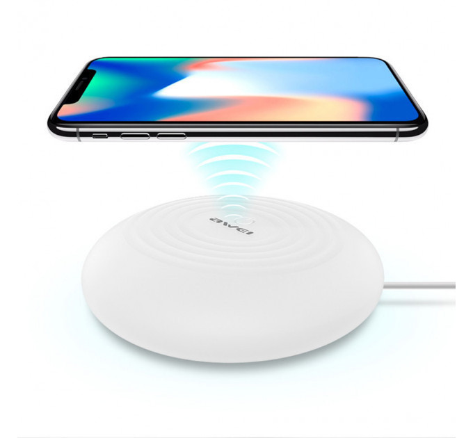 Беспроводная зарядка с подсветкой 7 цветов 10W 7 COLOR Awei W7 + WIRELESS CHARGE