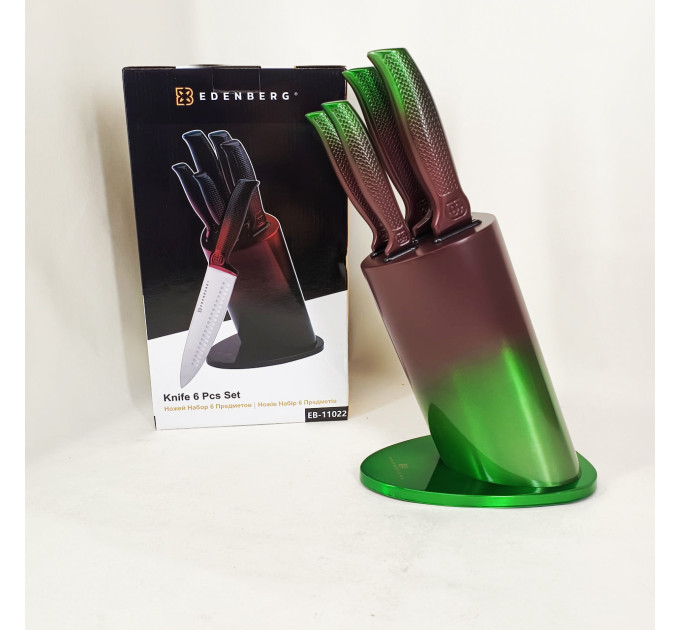 Набір ножів Edenberg EB-11022, 6 предметів Brown