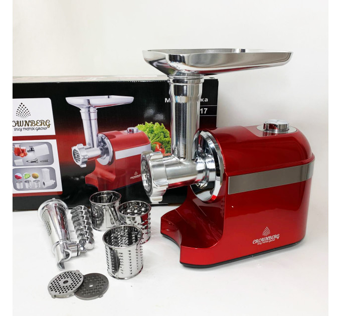 М'ясорубка Електрична шнекова Crownberg CB-4217 3800Вт