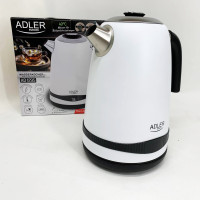 Чайник металлический Adler AD 1295w 1.7л 1850Вт электрический с терморегулятором 40-100 °С White