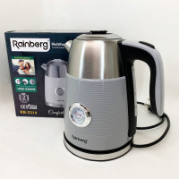 Чайник електричний із датчиком температури Rainberg RB-2314 2200Вт 1.7л Gray
