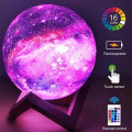 Настільний акумуляторний нічник світильник для дитячої Magic 3D COLOR Moon Light с пультом
