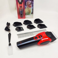 Машинка для стрижки животных VGR V-208 RED
