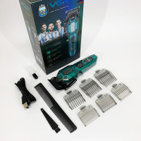 Акумуляторна машинка для стрижки VGR V-600. Колір: зелений