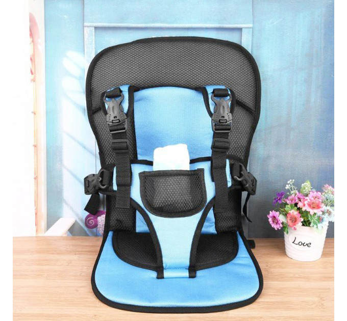 Детское бескаркасное автокресло Multi Function Car Cushion до 5 лет. Цвет: синий