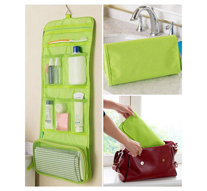 Органайзер дорожній сумочка Travel Storage Bag косметичка. Колір: зелений