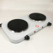 Плита електрична Suntera DP-1925 2000 Вт, електроплита двоконфоркова настільна White