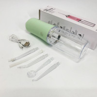 Ирригатор для чистки зубов и полости рта Oral Irrigator с аккумулятором и сменными насадками Green