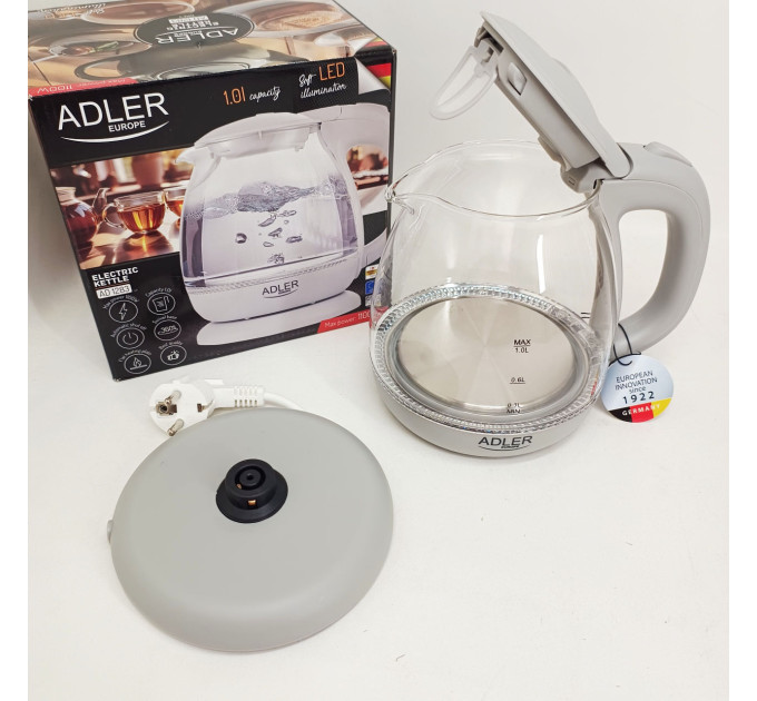 Електрочайник ADLER AD 1283g 1100Вт 1л