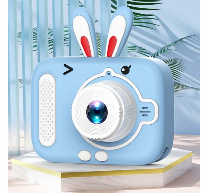 Дитячий цифровий фотоапарат X900 Rabbit Колір: блакитний