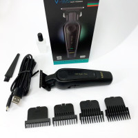 Аккумуляторная машинка для стрижки VGR V-995 + 4 насадки, 2000 мАч, USB