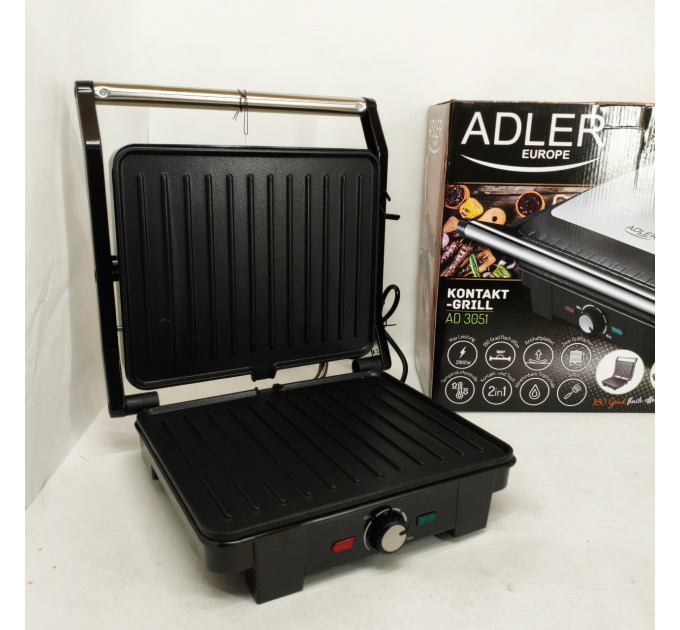 Електричний гриль Adler AD 3051 XL контактний 2800Вт