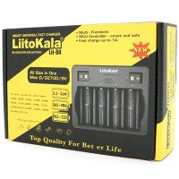Універсальний зарядний пристрій Liitokala Lii-D4 на 4 канали (Li-ion, NiMH + NiCD + крона) Type-C